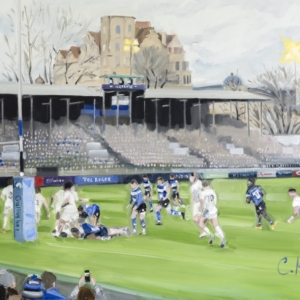 Bath Rugby Victory over Exeter Chiefs - by Charles L.W. Minty